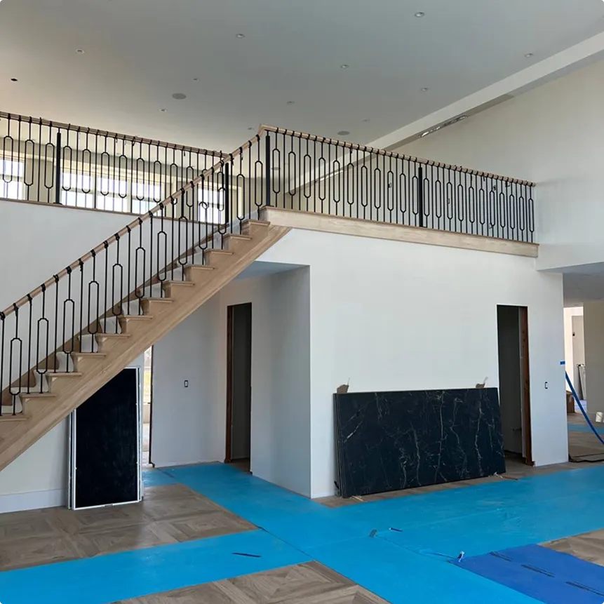 Modern Geometric Staircase